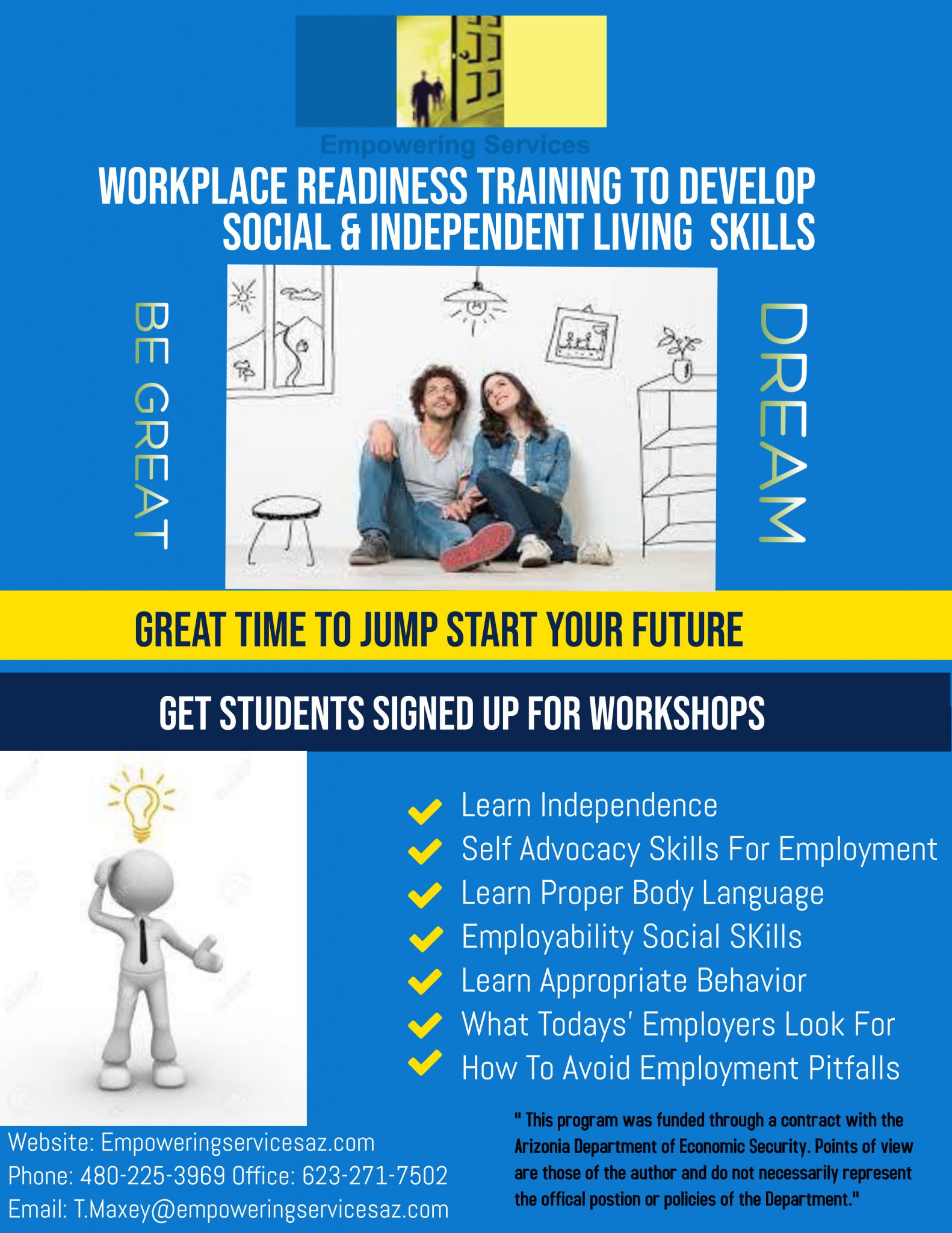 Work Place Readiness Training To Develop Social and Independent Living ...